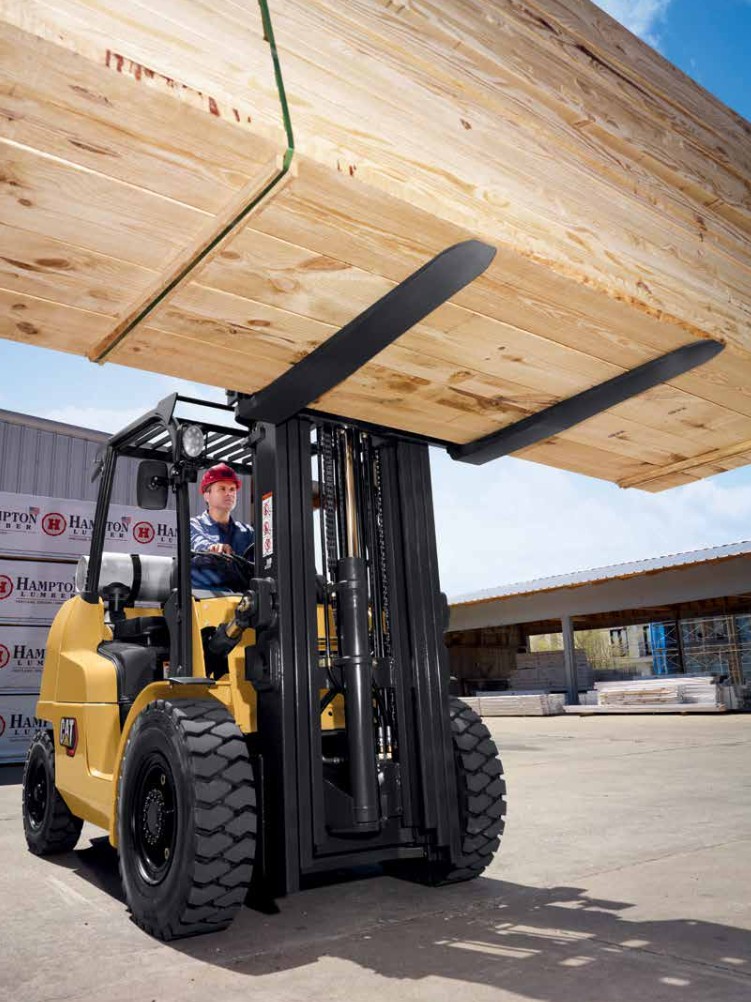Forklift lifting systems and mast components